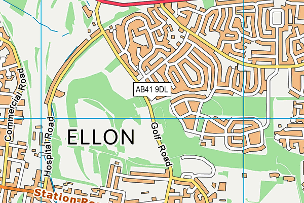 AB41 9DL map - OS VectorMap District (Ordnance Survey)