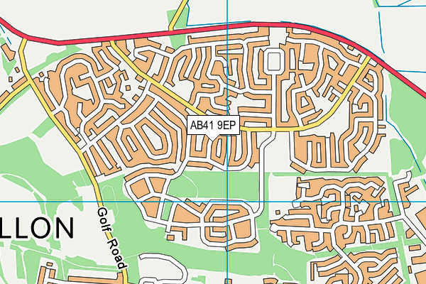 AB41 9EP map - OS VectorMap District (Ordnance Survey)