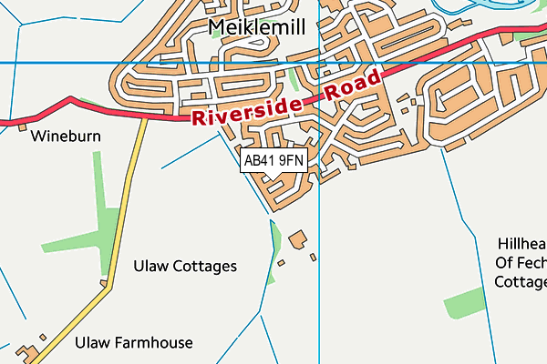 AB41 9FN map - OS VectorMap District (Ordnance Survey)