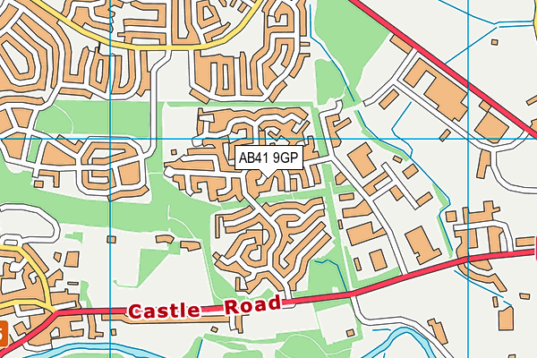 AB41 9GP map - OS VectorMap District (Ordnance Survey)