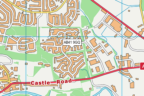 AB41 9GQ map - OS VectorMap District (Ordnance Survey)