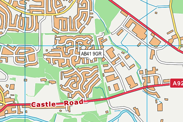 AB41 9GR map - OS VectorMap District (Ordnance Survey)