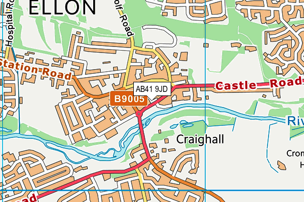 Map of THE CHOCOLATE BAR ELLON LTD at district scale