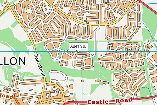 AB41 9JL map - OS VectorMap District (Ordnance Survey)