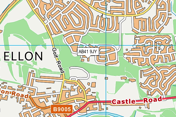 AB41 9JY map - OS VectorMap District (Ordnance Survey)