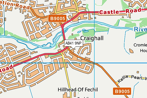 AB41 9NP map - OS VectorMap District (Ordnance Survey)