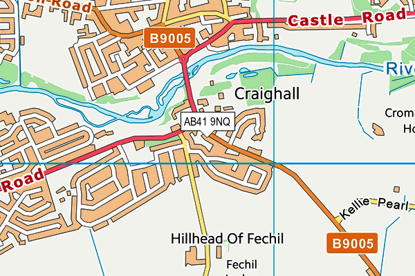 AB41 9NQ map - OS VectorMap District (Ordnance Survey)