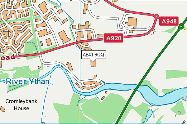 AB41 9QQ map - OS VectorMap District (Ordnance Survey)