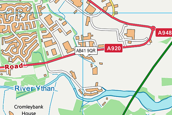 AB41 9QR map - OS VectorMap District (Ordnance Survey)