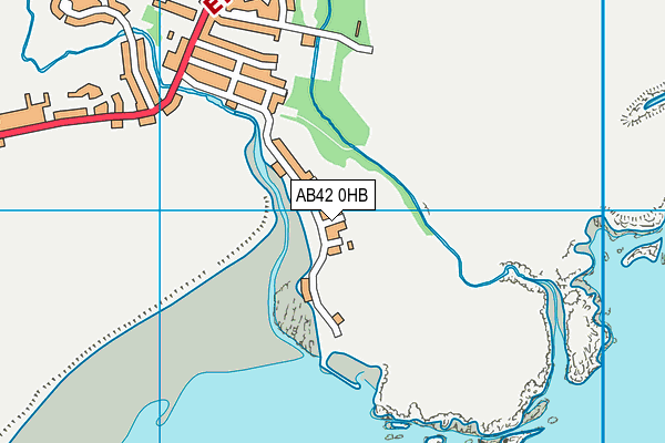 AB42 0HB map - OS VectorMap District (Ordnance Survey)