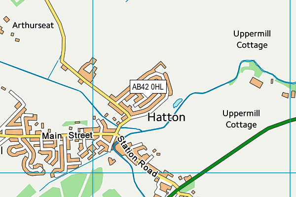 AB42 0HL map - OS VectorMap District (Ordnance Survey)