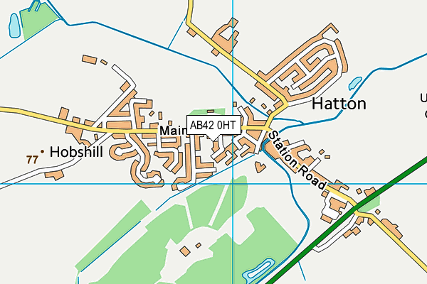 AB42 0HT map - OS VectorMap District (Ordnance Survey)