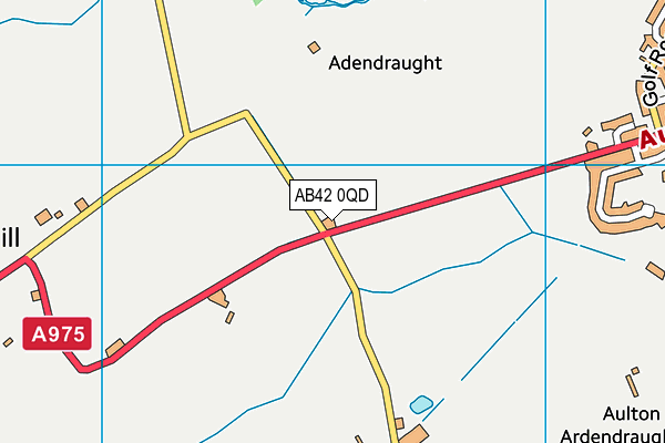 AB42 0QD map - OS VectorMap District (Ordnance Survey)
