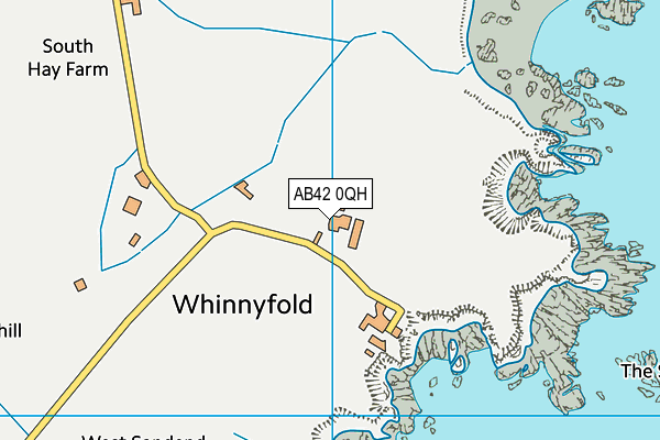 AB42 0QH map - OS VectorMap District (Ordnance Survey)