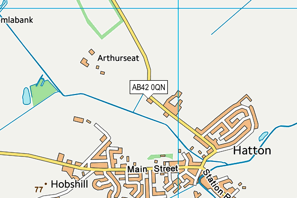 AB42 0QN map - OS VectorMap District (Ordnance Survey)