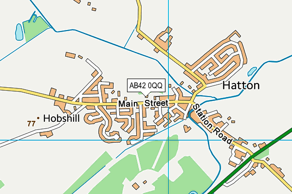 AB42 0QQ map - OS VectorMap District (Ordnance Survey)