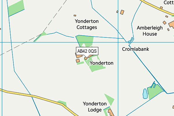 AB42 0QS map - OS VectorMap District (Ordnance Survey)