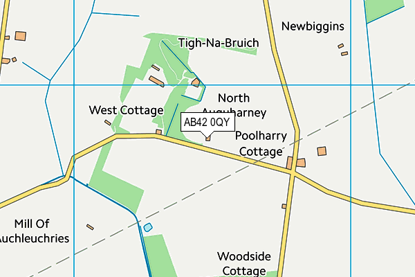 AB42 0QY map - OS VectorMap District (Ordnance Survey)