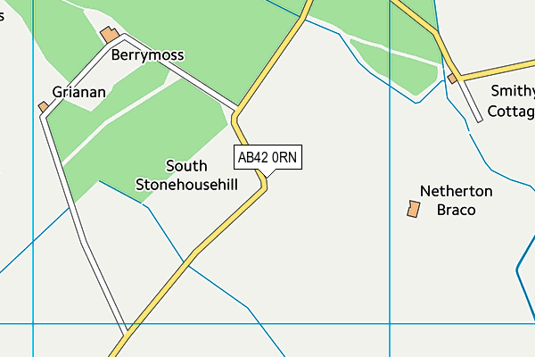 AB42 0RN map - OS VectorMap District (Ordnance Survey)