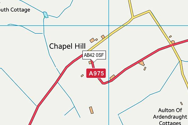 AB42 0SF map - OS VectorMap District (Ordnance Survey)