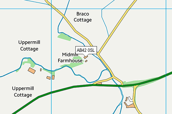 AB42 0SL map - OS VectorMap District (Ordnance Survey)