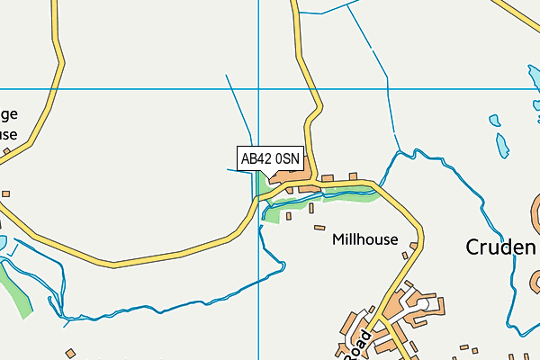 AB42 0SN map - OS VectorMap District (Ordnance Survey)