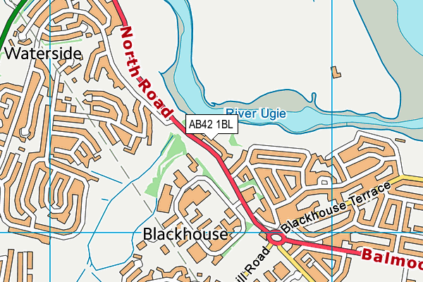 AB42 1BL map - OS VectorMap District (Ordnance Survey)
