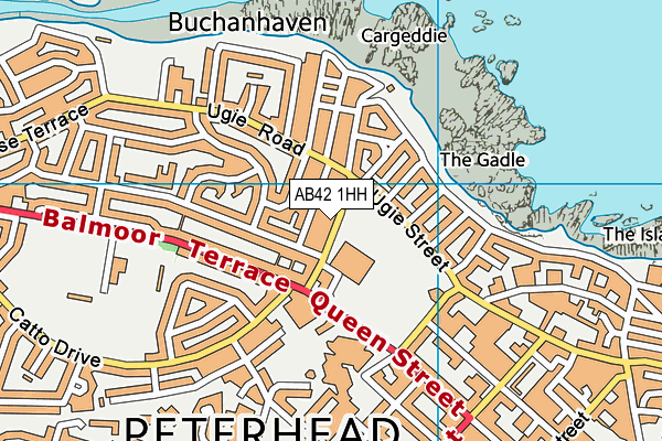 AB42 1HH map - OS VectorMap District (Ordnance Survey)