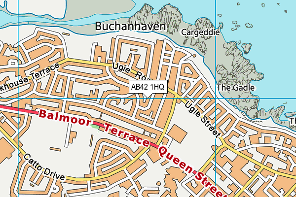 AB42 1HQ map - OS VectorMap District (Ordnance Survey)