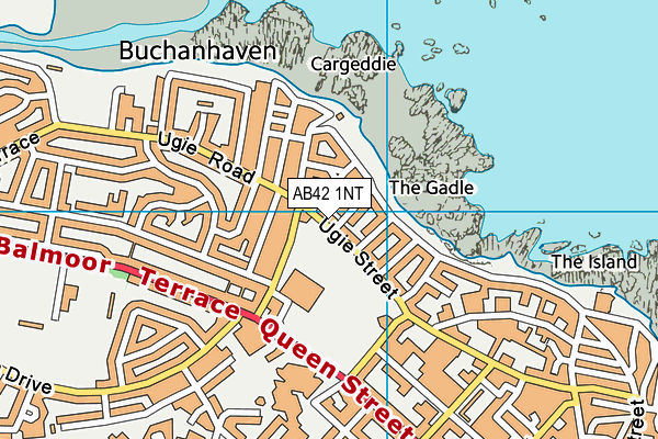 AB42 1NT map - OS VectorMap District (Ordnance Survey)