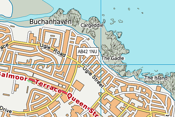 AB42 1NU map - OS VectorMap District (Ordnance Survey)