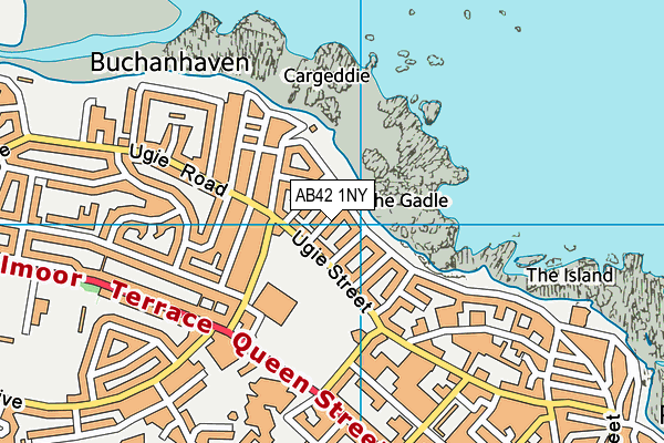 AB42 1NY map - OS VectorMap District (Ordnance Survey)