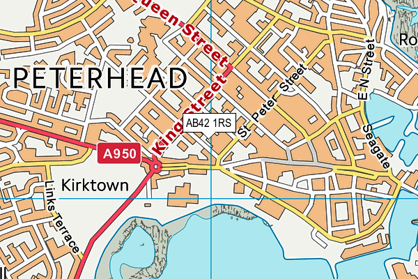 AB42 1RS map - OS VectorMap District (Ordnance Survey)