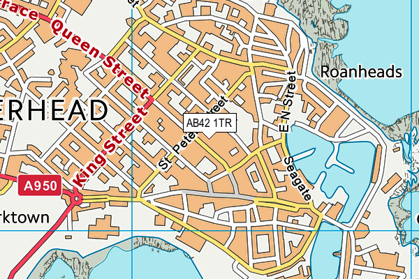 AB42 1TR map - OS VectorMap District (Ordnance Survey)