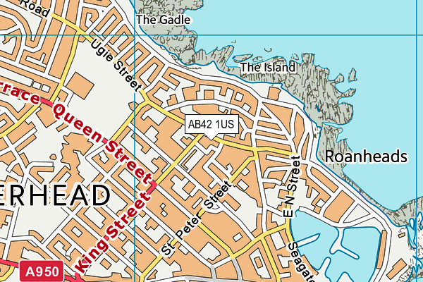 AB42 1US map - OS VectorMap District (Ordnance Survey)