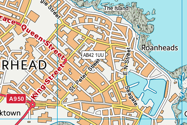 AB42 1UU map - OS VectorMap District (Ordnance Survey)