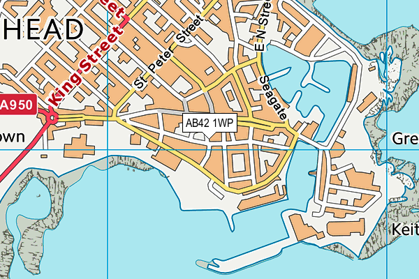 AB42 1WP map - OS VectorMap District (Ordnance Survey)