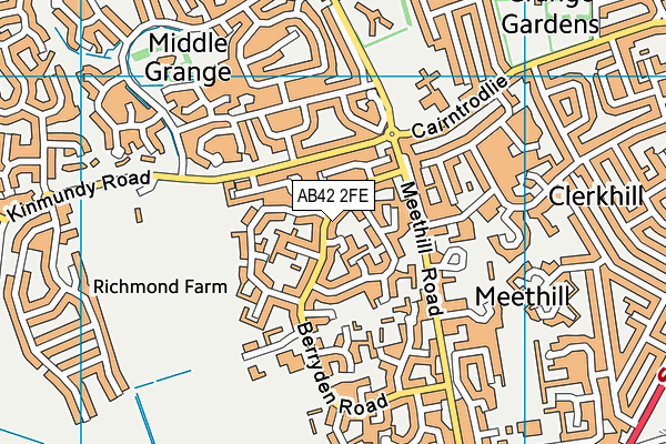 AB42 2FE map - OS VectorMap District (Ordnance Survey)