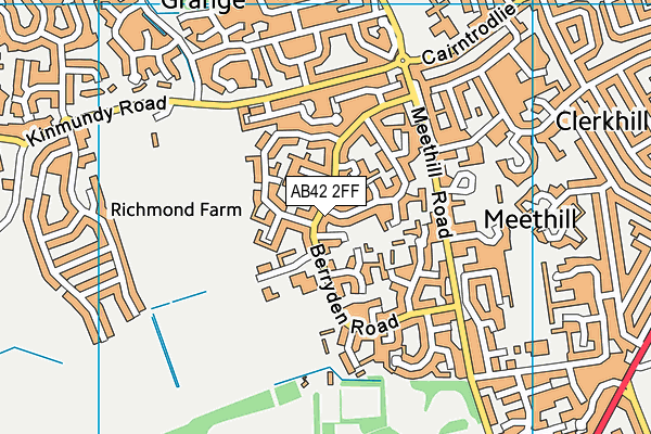 AB42 2FF map - OS VectorMap District (Ordnance Survey)