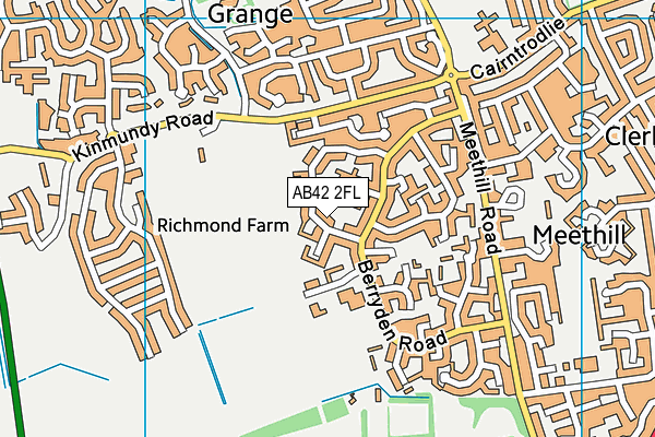AB42 2FL map - OS VectorMap District (Ordnance Survey)