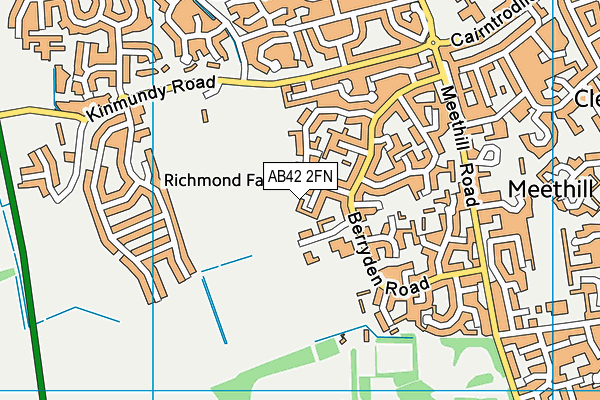 AB42 2FN map - OS VectorMap District (Ordnance Survey)