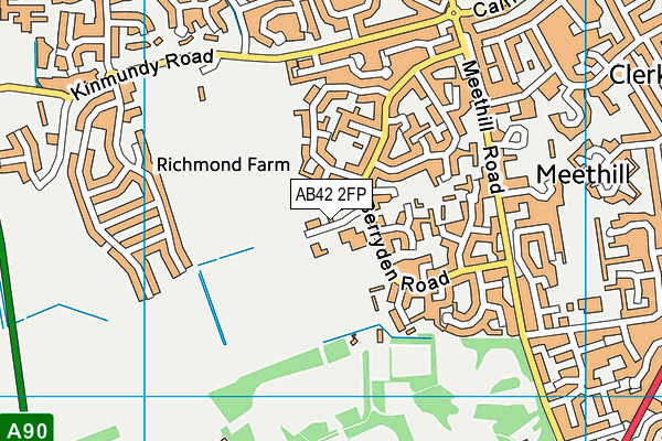 AB42 2FP map - OS VectorMap District (Ordnance Survey)