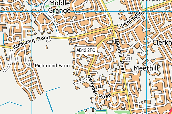 AB42 2FQ map - OS VectorMap District (Ordnance Survey)