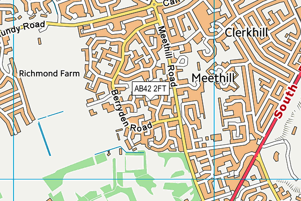 AB42 2FT map - OS VectorMap District (Ordnance Survey)