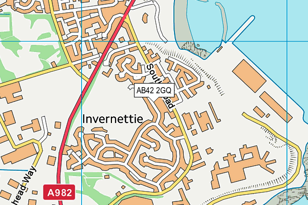 AB42 2GQ map - OS VectorMap District (Ordnance Survey)