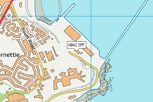 AB42 2PF map - OS VectorMap District (Ordnance Survey)