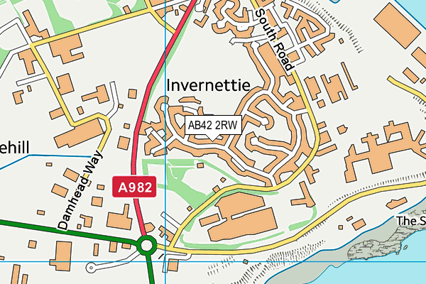 AB42 2RW map - OS VectorMap District (Ordnance Survey)