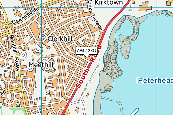 AB42 2XG map - OS VectorMap District (Ordnance Survey)