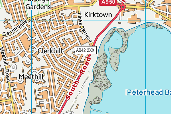 Map of PETERHEAD MOTORS LIMITED at district scale