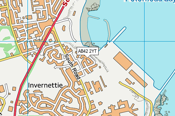 AB42 2YT map - OS VectorMap District (Ordnance Survey)
